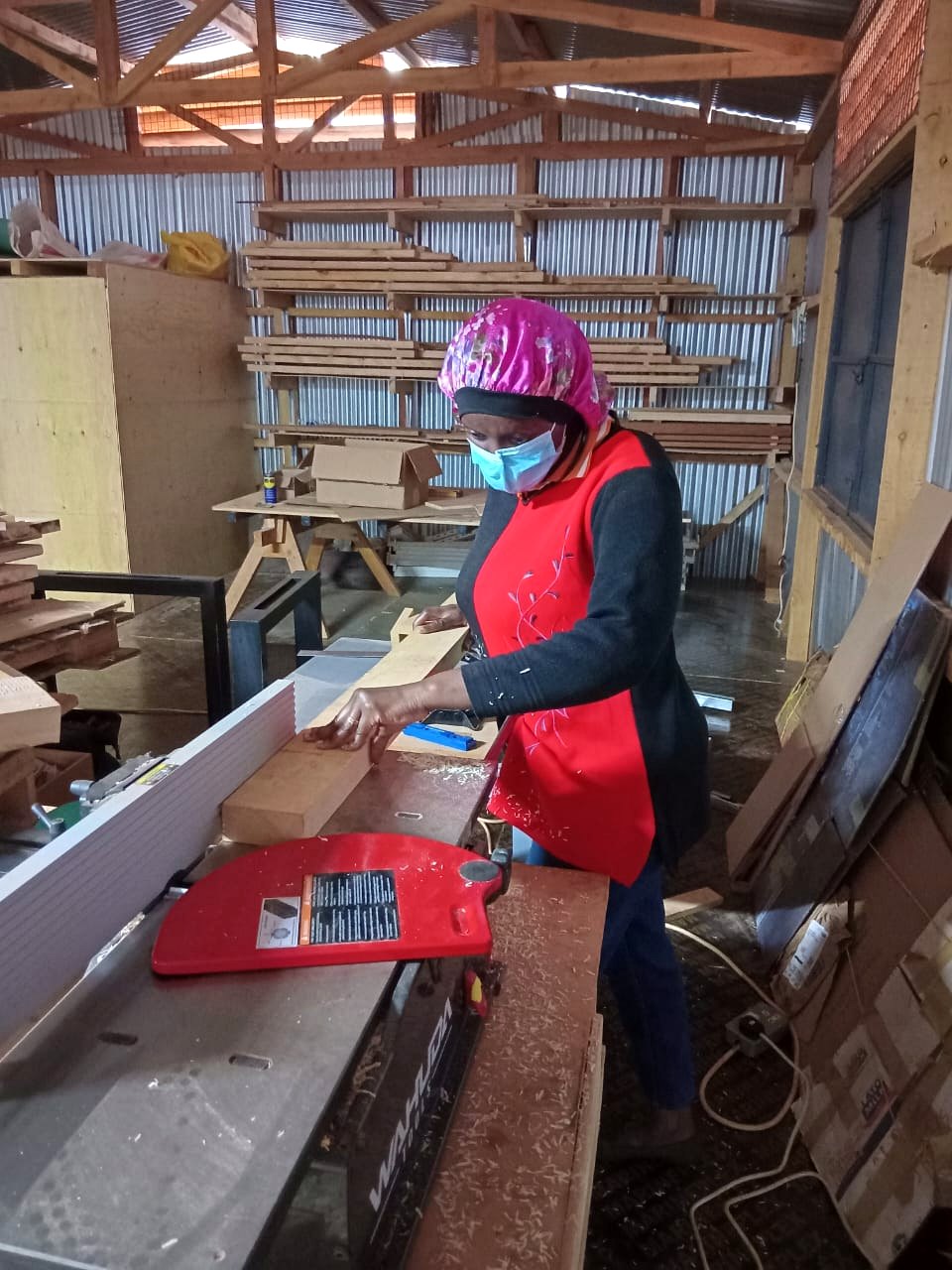 Artisan planing timber in the Vintage Effects workshop
