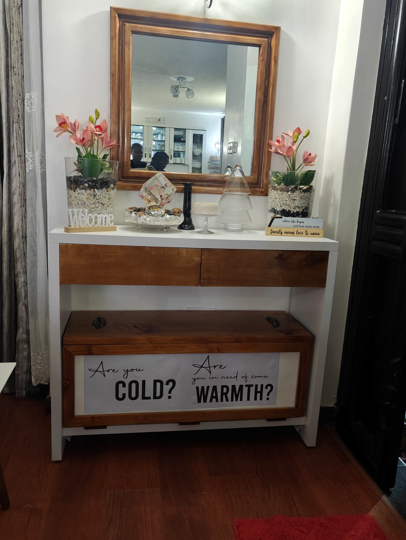 Entryway Console & Mirror