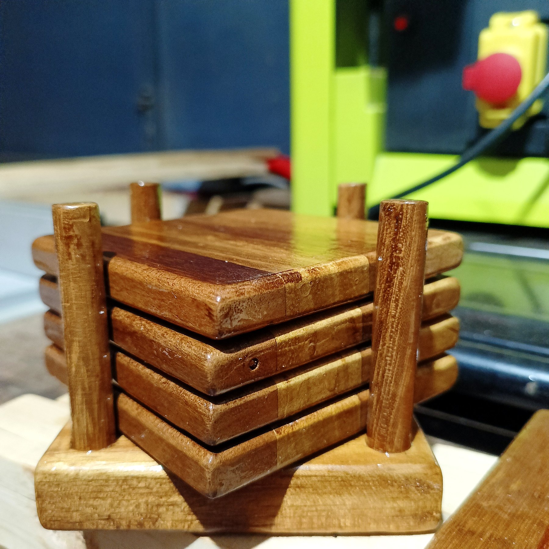 Coaster Set — Workshop Finish