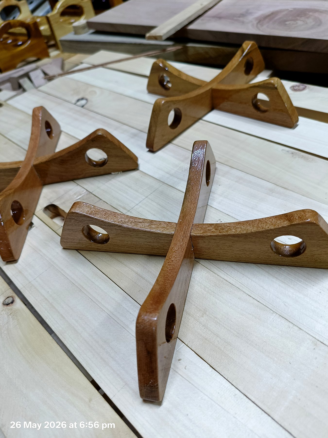 Hardwood Cross Trivets